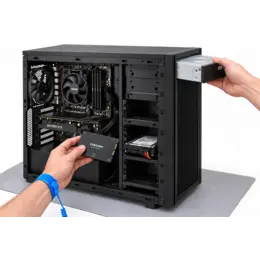 Montage van dvd-speler, harde schijf of SSD in computer