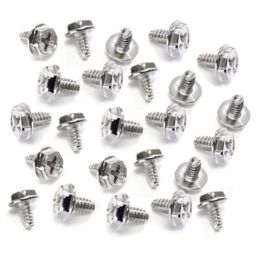 Harde schijf en voeding schroefjes #6-32 per 24 stuks zilver