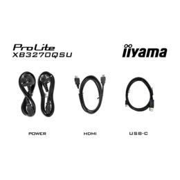 32" iiyama XB3270QSU-B1 IPS 3ms HDMI/DP/USB Hub speakers