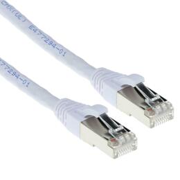 ACT witte CAT6A SFTP netwerkkabel 50cm