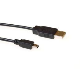 ACT USB 2.0 A male - USB mini B5 male 1,80m