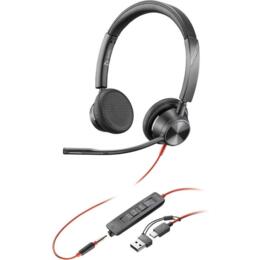Poly Plantronics Blackwire 3325 USB-C koptelefoon zwart