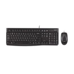 Logitech MK120 desktop set bedraad US zwart