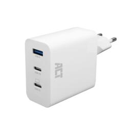ACT 3-poorts USB-C & USB-A thuislader 65W PPS snellader
