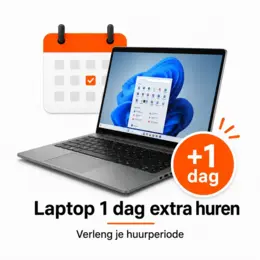 1 dag EXTRA huur van een laptop of tablet