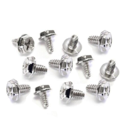 Harde schijf en voeding schroefjes #6-32 per 16 stuks zilver