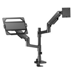ACT AC8341 monitorarm gasveer met laptophouder tot 17,3"