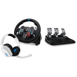 Logitech G29 Driving Force + ASTRO A10 headset wit
