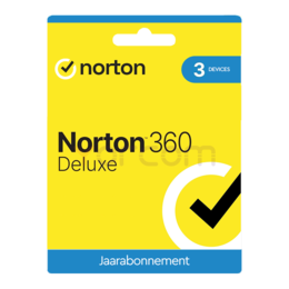 Norton 360 Deluxe 3-Device + 25GB Cloud 1-jaar (key only)