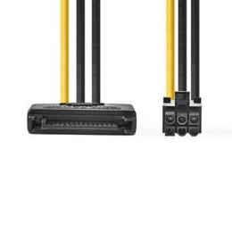 Nedis Sata 15-pins naar PCI Express voedingskabel M/F 0,20m