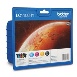 Brother LC1100HY Value pack zwart/geel/cyaan/magenta