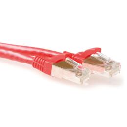 ACT rode CAT6A SFTP netwerkkabel 5 meter
