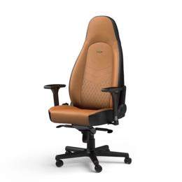 Noblechairs Icon Real leather gamestoel cognac/zwart