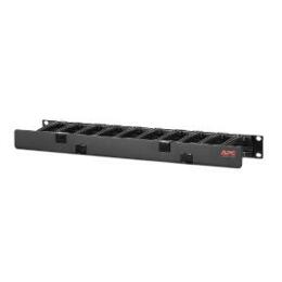 APC horizontale kabel manager 1U x 4 inch diep met cover