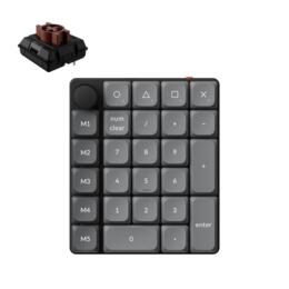 Keychron K0 Max QMK Custom RGB numeriek pad brown switch