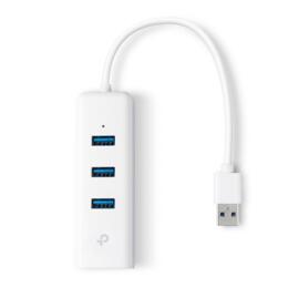 TP-Link UE330 3-poorts USB 3.0 hub met ethernet poort