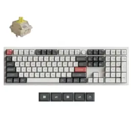 Keychron Q6 Ultra 8K toetsenbord Silk POM banana switch wit