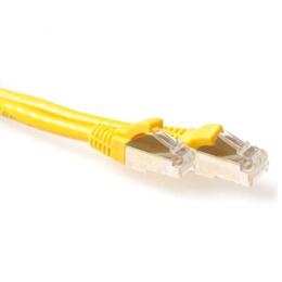 ACT gele CAT6A SFTP netwerkkabel 50cm