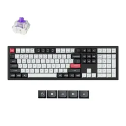 Keychron Q6 HE QMK gaming toetsenbord nebula switch zwart