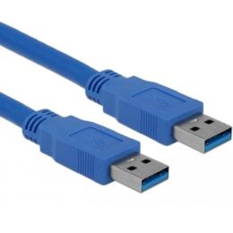 USB 3.0 A naar A kabel super speed M/M 60cm blauw