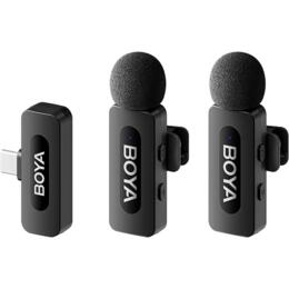 Boya BY-V20 V2.0 draadloze microfoon USB-C - 2TX-1RX