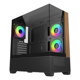 CoolerMaster Elite 690 Wood behuizing zwart