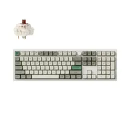 Keychron Q6 Max QMK/VIA gaming toetsenbord brown switch wit