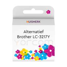 Huismerk Brother Cartridge, alternatief voor LC-3217Y geel