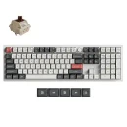 Keychron Q6 Ultra 8K toetsenbord Silk POM brown switch wit