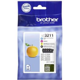 Brother LC-3211VALDR zwart/geel/cyaan/magenta