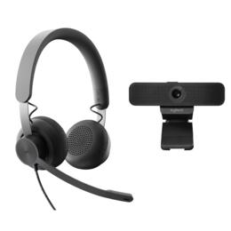 Logitech Video CollabKit C925e webcam met Zone UC headset