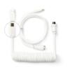 Keychron Coiled Aviator USB-C kabel recht wit