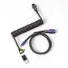 Keychron Premium Coiled Aviator USB-C haaks regenboog zwart