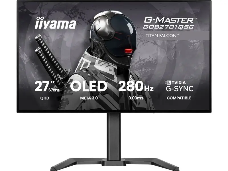 iiyama G-Master GOB2701QSC-B1 Titan Falcon OLED-gamingmonitor