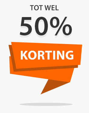 Tot wel 50% korting