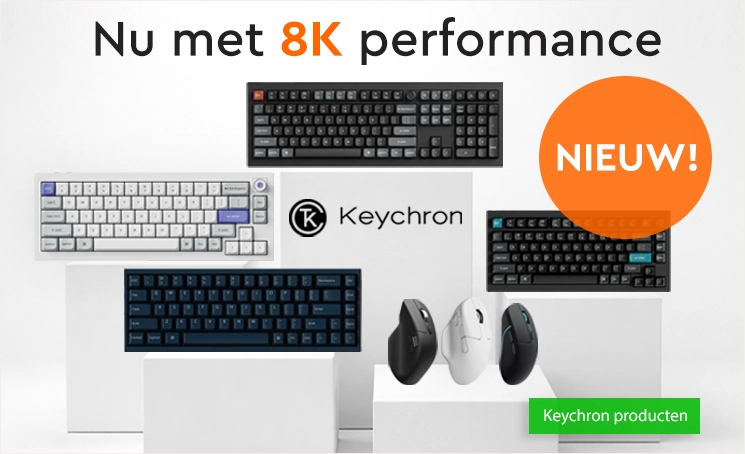 Nieuwe Keychron mechanische toetsenborden en gaming muizen met 8K performance