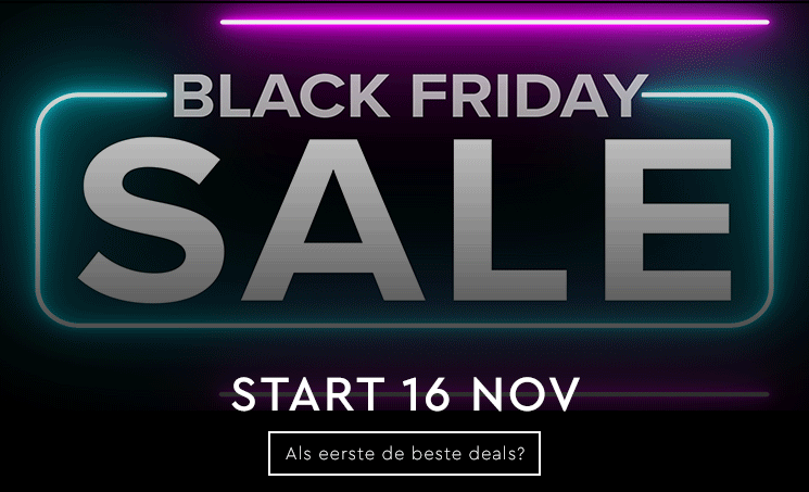 Black Friday schrijf je nu in!