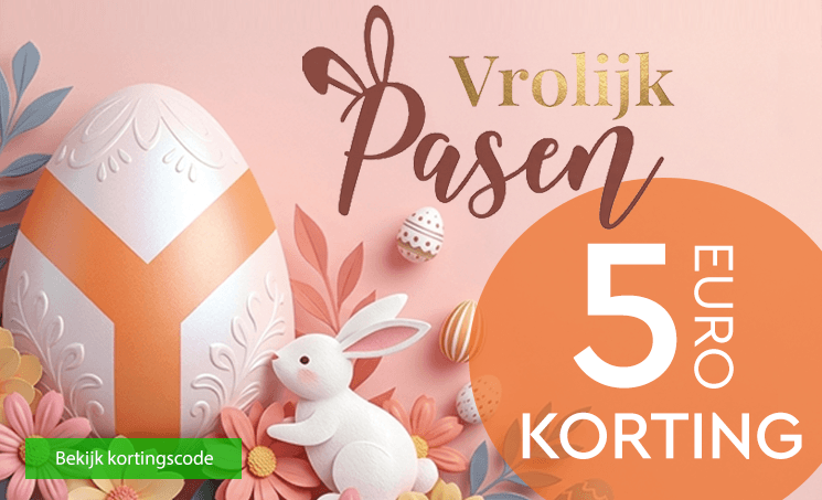 Vrolijk Pasen! Ontvang nu 5 euro korting!