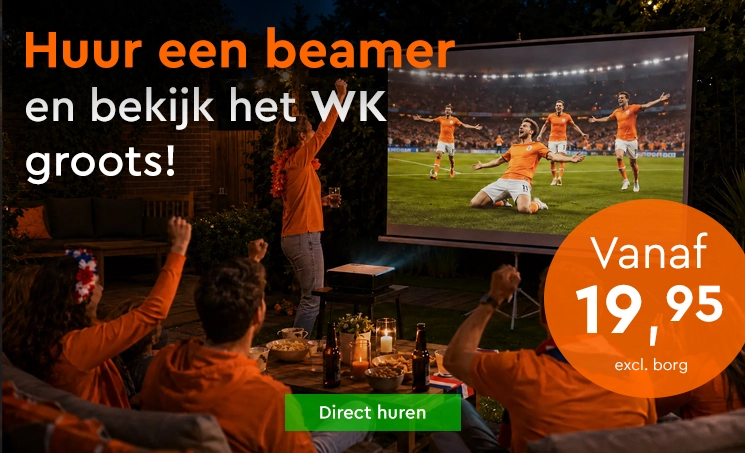 Beamer huren om WK voetbal te kijken