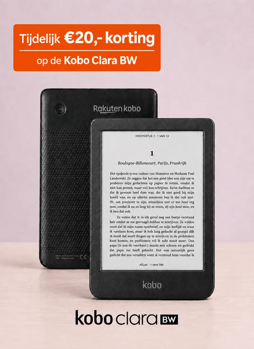 Kobo Clara BW tijdelijk in prijs verlaagd