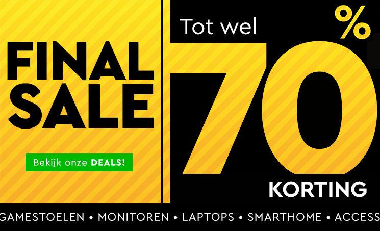 Final Sale: Exclusieve aanbiedingen op monitoren, laptops, desktops, eReaders en meer!