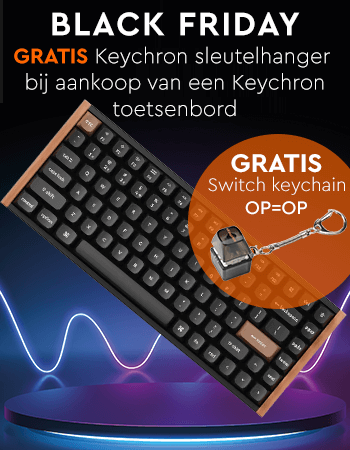 gratis sleutelhanger bij keychron toetsenbord