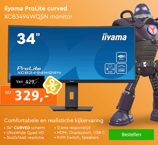 monitor aanbieding