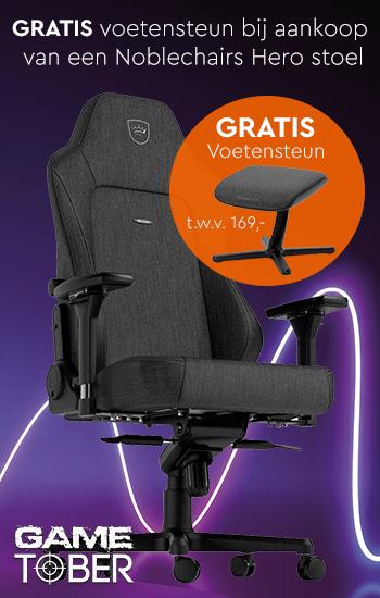 gratis voetsteun bij gamestoel