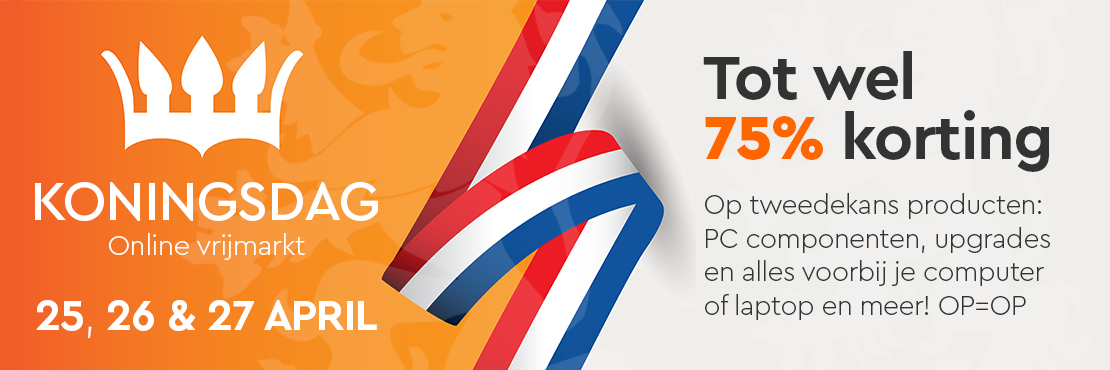 Koningsdag Deals: Tweede kans tech tot 75% korting