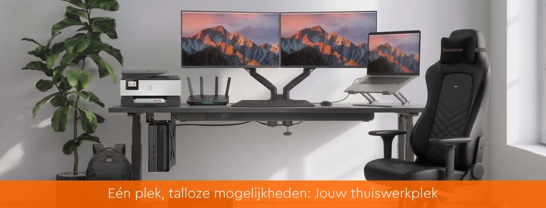 Interactieve thuiswerkplek met productlinks
