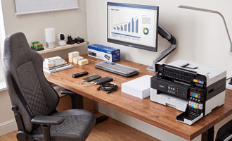 Kantoorartikelen, smart home producten, opladers en inktcartridges