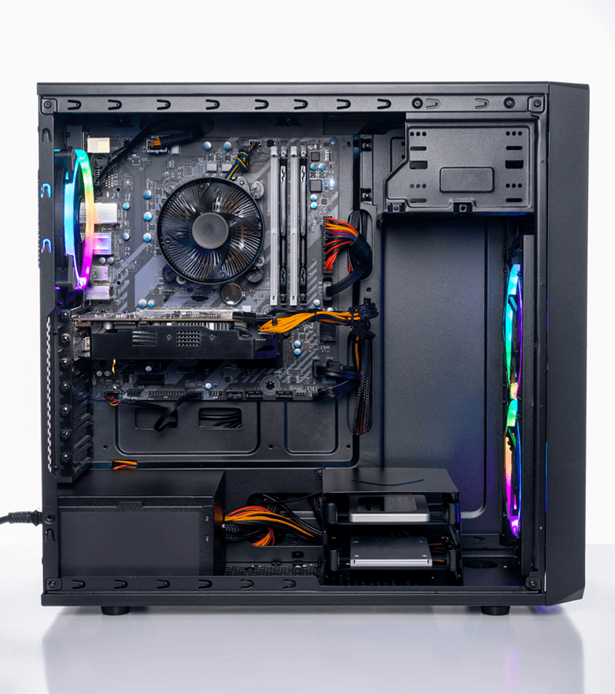pc gebouwd met rgb verlichting