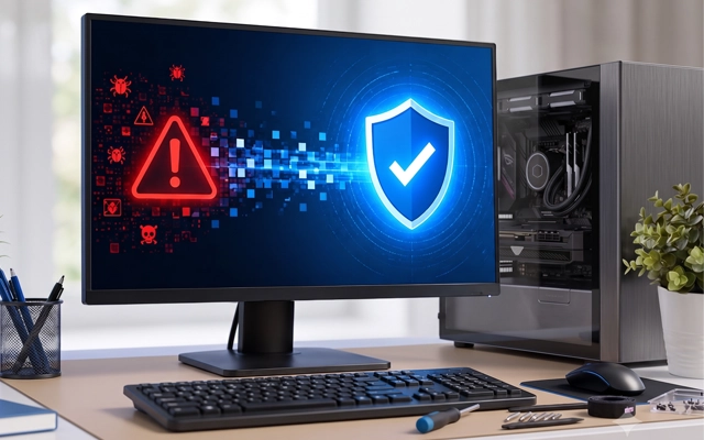 Virus verwijderen van computer bij Yorcom in Vlaardingen