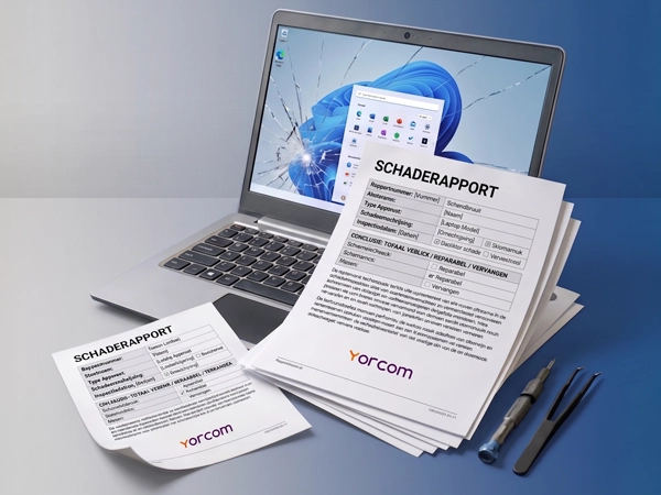 Schaderapport laten maken voor een beschadigde laptop